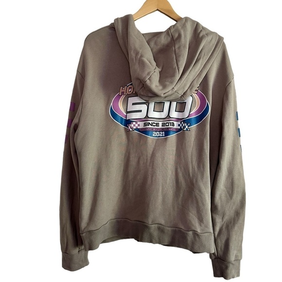 HOMME & FEMME RACING ZIP UP HOODIE JACKET SIZE LARGE - Picture 4 of 17